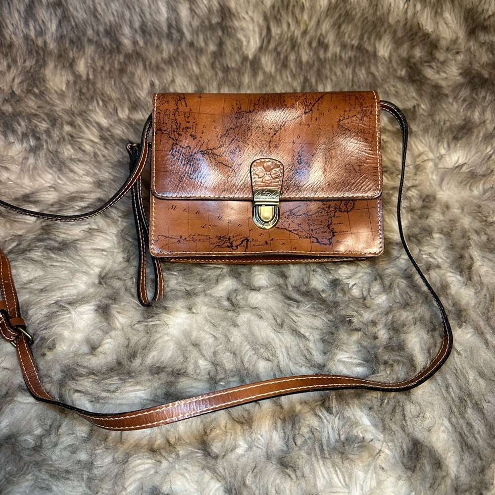Patricia Nash Tan Leather Wristlet
